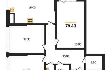 Фото №1: 3-комнатная квартира 79 м², 17/18 эт. - Краснодар, мкр. Парк Победы,