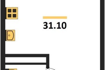 Фото №1: Студия 30&nbsp;м², 23/24&nbsp;эт. - Краснодар, мкр. ЖК Все Свои Вип, 