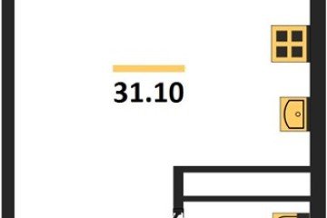 Фото №1: Студия 30&nbsp;м², 21/24&nbsp;эт. - Краснодар, мкр. ЖК Все Свои Вип, 