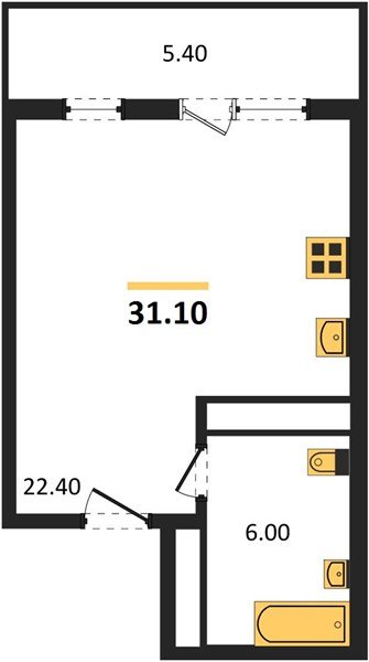 Фото №1: Студия 30&nbsp;м², 21/24&nbsp;эт. - Краснодар, Центральный внутригородской округ, Табачная Фабрика, мкр. ЖК Все Свои Вип