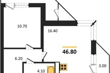 Фото №1: 1-комнатная квартира 46 м², 15/24 эт. - Краснодар, мкр. ЖК Рекорд, ул. Новороссийская, 102И