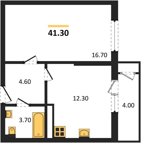 Фото №1: 1-комнатная квартира 41&nbsp;м², 19/24&nbsp;эт. - Краснодар, Карасунский внутригородской округ, Черёмушки, мкр. ЖК Рекорд, ул. Новороссийская, 102И