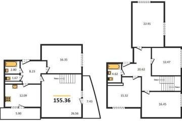 Фото №1: 5+-комнатная квартира 155 м², 19/20 эт. - Краснодар, мкр. ЖК Альфа, ул. Уральская, 100