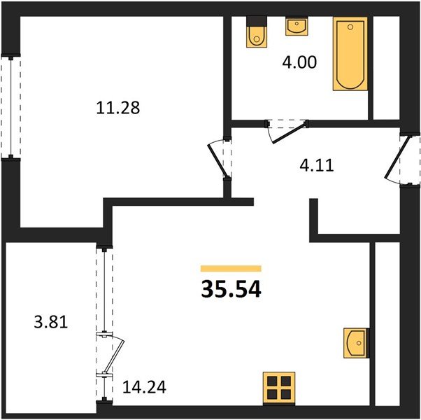 Фото №1: 1-комнатная квартира 37&nbsp;м², 6/16&nbsp;эт. - Краснодар, Карасунский внутригородской округ, Хлопчато-бумажный Комбинат, мкр. жилой квартал Патрики