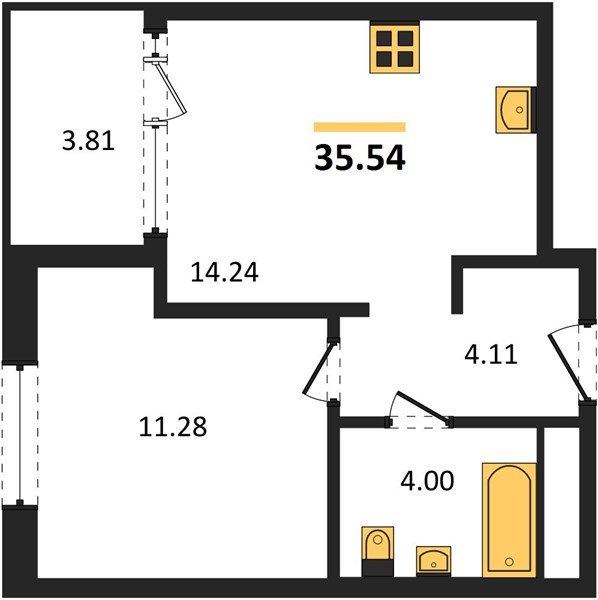 Фото №1: 1-комнатная квартира 37&nbsp;м², 6/16&nbsp;эт. - Краснодар, Карасунский внутригородской округ, Хлопчато-бумажный Комбинат, мкр. жилой квартал Патрики