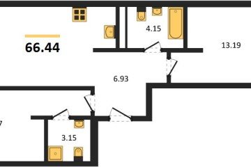 Фото №1: 2-комнатная квартира 70 м², 10/16 эт. - Краснодар, мкр. жилой квартал Патрики,