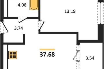 Фото №1: 1-комнатная квартира 39 м², 12/16 эт. - Краснодар, мкр. жилой квартал Патрики,