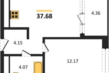 Фото №1: 1-комнатная квартира 39 м², 8/16 эт. - Краснодар, мкр. жилой квартал Патрики,