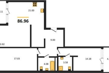 Фото №1: 3-комнатная квартира 91 м², 3/16 эт. - Краснодар, мкр. жилой квартал Патрики,