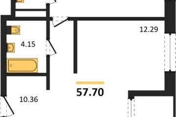 Фото №1: 2-комнатная квартира 59 м², 8/16 эт. - Краснодар, мкр. жилой квартал Патрики,