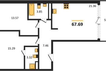 Фото №1: 2-комнатная квартира 70 м², 4/16 эт. - Краснодар, мкр. жилой квартал Патрики,