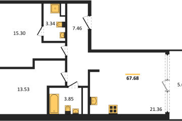 Фото №1: 2-комнатная квартира 70 м², 4/16 эт. - Краснодар, мкр. жилой квартал Патрики,