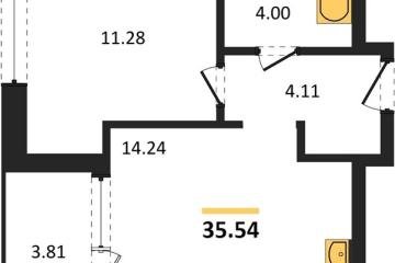 Фото №1: 1-комнатная квартира 37 м², 5/18 эт. - Краснодар, мкр. жилой квартал Патрики,