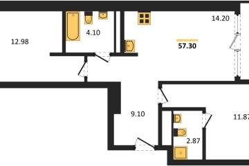 Фото №1: 2-комнатная квартира 59 м², 5/18 эт. - Краснодар, мкр. жилой квартал Патрики,