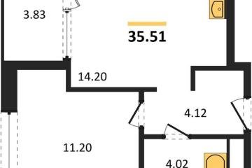 Фото №1: 1-комнатная квартира 37 м², 5/18 эт. - Краснодар, мкр. жилой квартал Патрики,