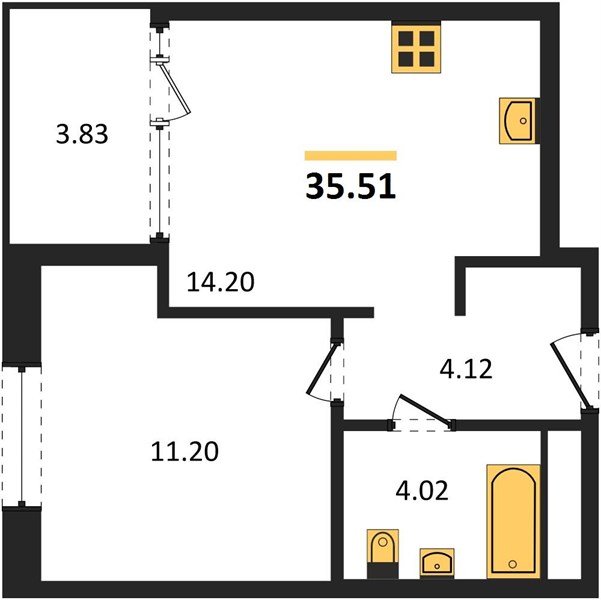 Фото №1: 1-комнатная квартира 37&nbsp;м², 5/18&nbsp;эт. - Краснодар, Карасунский внутригородской округ, Хлопчато-бумажный Комбинат, мкр. жилой квартал Патрики