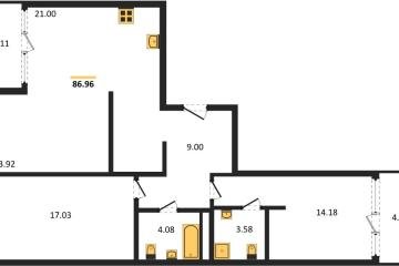 Фото №1: 3-комнатная квартира 91 м², 6/18 эт. - Краснодар, мкр. жилой квартал Патрики,