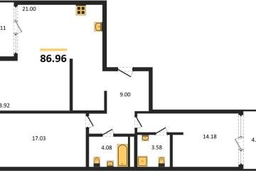 Фото №1: 3-комнатная квартира 91 м², 9/18 эт. - Краснодар, мкр. жилой квартал Патрики,
