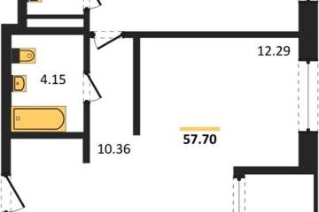 Фото №1: 2-комнатная квартира 59 м², 9/18 эт. - Краснодар, мкр. жилой квартал Патрики,