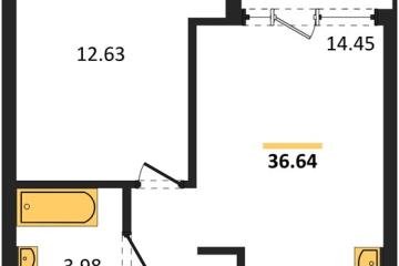 Фото №1: 1-комнатная квартира 38 м², 13/18 эт. - Краснодар, мкр. жилой квартал Патрики,