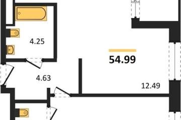 Фото №1: 2-комнатная квартира 56 м², 13/18 эт. - Краснодар, мкр. жилой квартал Патрики,