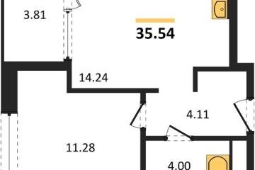Фото №1: 1-комнатная квартира 37 м², 5/18 эт. - Краснодар, мкр. жилой квартал Патрики,