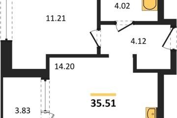 Фото №1: 1-комнатная квартира 37 м², 5/18 эт. - Краснодар, мкр. жилой квартал Патрики,