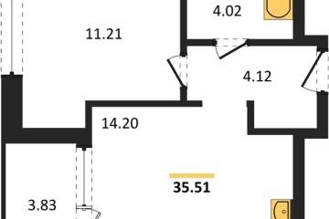 Фото №1: 1-комнатная квартира 37 м², 6/18 эт. - Краснодар, мкр. жилой квартал Патрики,