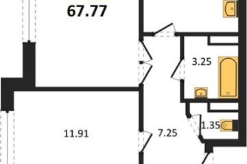 Фото №1: 3-комнатная квартира 68 м², 7/24 эт. - Краснодар, мкр. Музыкальный, ул. Российская, 257/7лит3