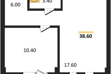 Фото №1: 1-комнатная квартира 39&nbsp;м², 1/7&nbsp;эт. - Краснодар, мкр. Фестивальный, ул. Круговая, 4/1