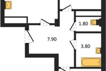 Фото №1: 2-комнатная квартира 64 м², 2/7 эт. - Краснодар, мкр. Фестивальный, ул. Круговая, 4/1
