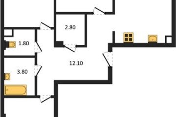 Фото №1: 3-комнатная квартира 79&nbsp;м², 3/7&nbsp;эт. - Краснодар, мкр. Фестивальный, ул. Круговая, 4/1
