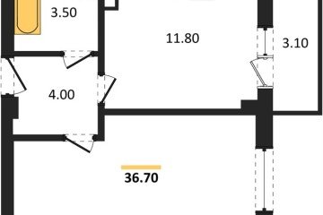 Фото №1: 1-комнатная квартира 37&nbsp;м², 1/7&nbsp;эт. - Краснодар, мкр. Фестивальный, ул. Круговая, 4/1