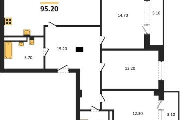 Фото №1: 3-комнатная квартира 96 м², 2/7 эт. - Краснодар, мкр. Фестивальный, ул. Круговая, 4/1