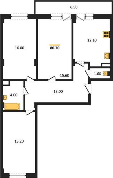 Фото №1: 3-комнатная квартира 83&nbsp;м², 5/7&nbsp;эт. - Краснодар, Прикубанский внутригородской округ, мкр. Фестивальный, ул. Круговая, 4/1