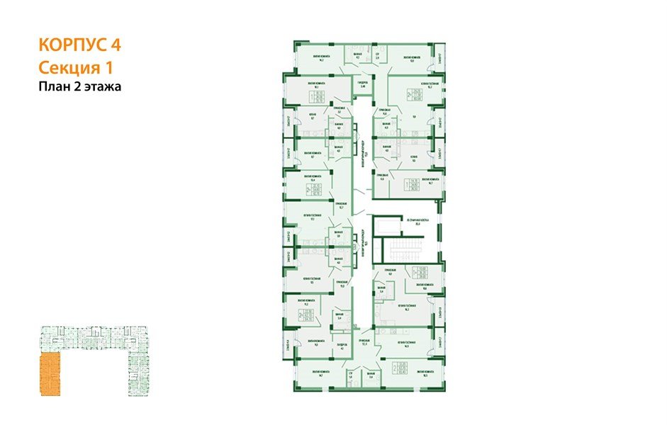 Фото №7: 2-комнатная квартира 67&nbsp;м², 2/7&nbsp;эт. - Краснодар, Прикубанский внутригородской округ, мкр. Фестивальный, ул. Круговая, 4/1