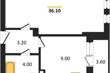 Фото №1: 1-комнатная квартира 36&nbsp;м², 1/7&nbsp;эт. - Краснодар, мкр. Фестивальный, ул. Круговая, 4/1