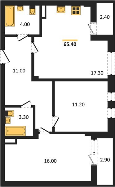 Фото №1: 2-комнатная квартира 67&nbsp;м², 1/7&nbsp;эт. - Краснодар, Прикубанский внутригородской округ, мкр. Фестивальный, ул. Круговая, 4/1
