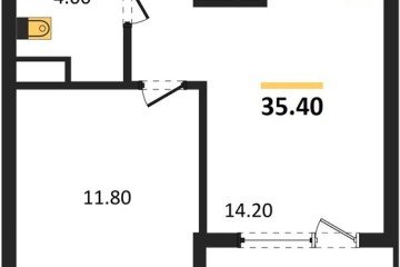 Фото №1: 1-комнатная квартира 37 м², 9/18 эт. - Краснодар, мкр. ЖК Первое Место, ул. Виктора Казанцева, 1.3лит1