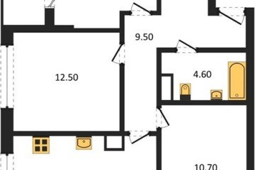 Фото №1: 3-комнатная квартира 76 м², 6/18 эт. - Краснодар, мкр. ЖК Первое Место, ул. Виктора Казанцева, 1.3лит1