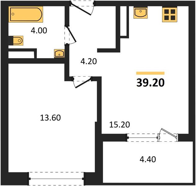 Фото №1: 1-комнатная квартира 41&nbsp;м², 10/18&nbsp;эт. - Краснодар, Карасунский внутригородской округ, мкр. ЖК Первое Место, ул. Виктора Казанцева, 1.3лит1