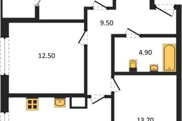 Фото №1: 3-комнатная квартира 77 м², 2/18 эт. - Краснодар, мкр. ЖК Первое Место,