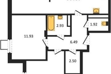 Фото №1: 2-комнатная квартира 69 м², 7/8 эт. - Северская, мкр. ЖК Цветной Бульвар,