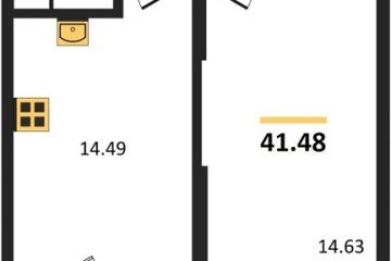 Фото №1: 1-комнатная квартира 41 м², 1/8 эт. - Северская, мкр. ЖК Цветной Бульвар,
