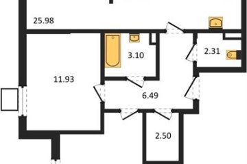 Фото №1: 2-комнатная квартира 70 м², 1/8 эт. - Северская, мкр. ЖК Цветной Бульвар,