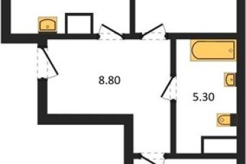 Фото №1: 2-комнатная квартира 64 м², 3/18 эт. - Краснодар, мкр. ЖК Первое Место,