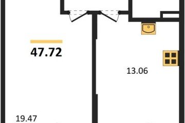 Фото №1: 1-комнатная квартира 48 м², 1/8 эт. - Северская, мкр. ЖК Цветной Бульвар,