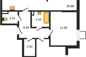 Фото №1: 2-комнатная квартира 71 м², 1/8 эт. - Северская, мкр. ЖК Цветной Бульвар,