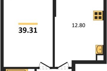 Фото №1: 1-комнатная квартира 39 м², 1/8 эт. - Северская, мкр. ЖК Цветной Бульвар,