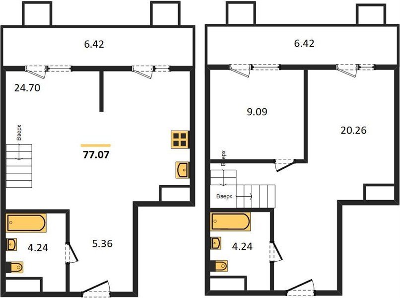 Фото №1: 2-комнатная квартира 78&nbsp;м², 7/8&nbsp;эт. - Северская, мкр. ЖК Цветной Бульвар